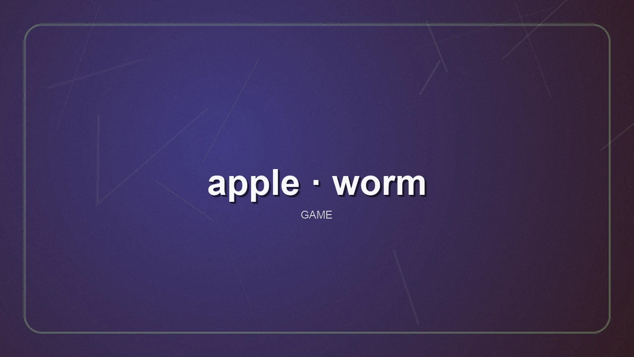 Apple Worm