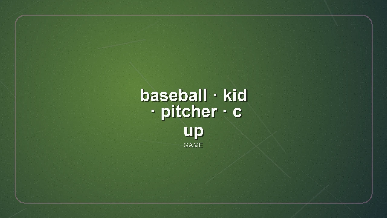 Baseball Kid Pitcher Cup