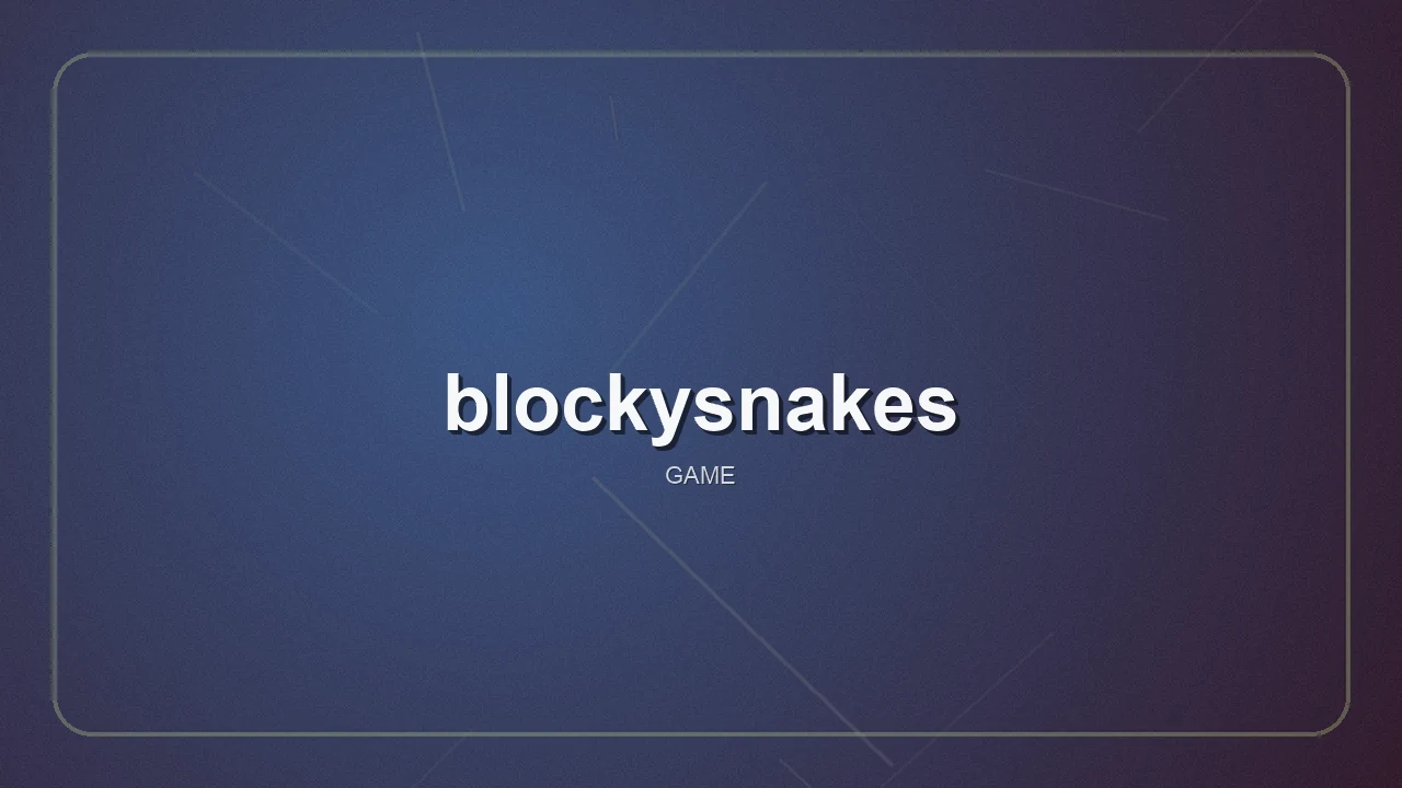 Blockysnakes