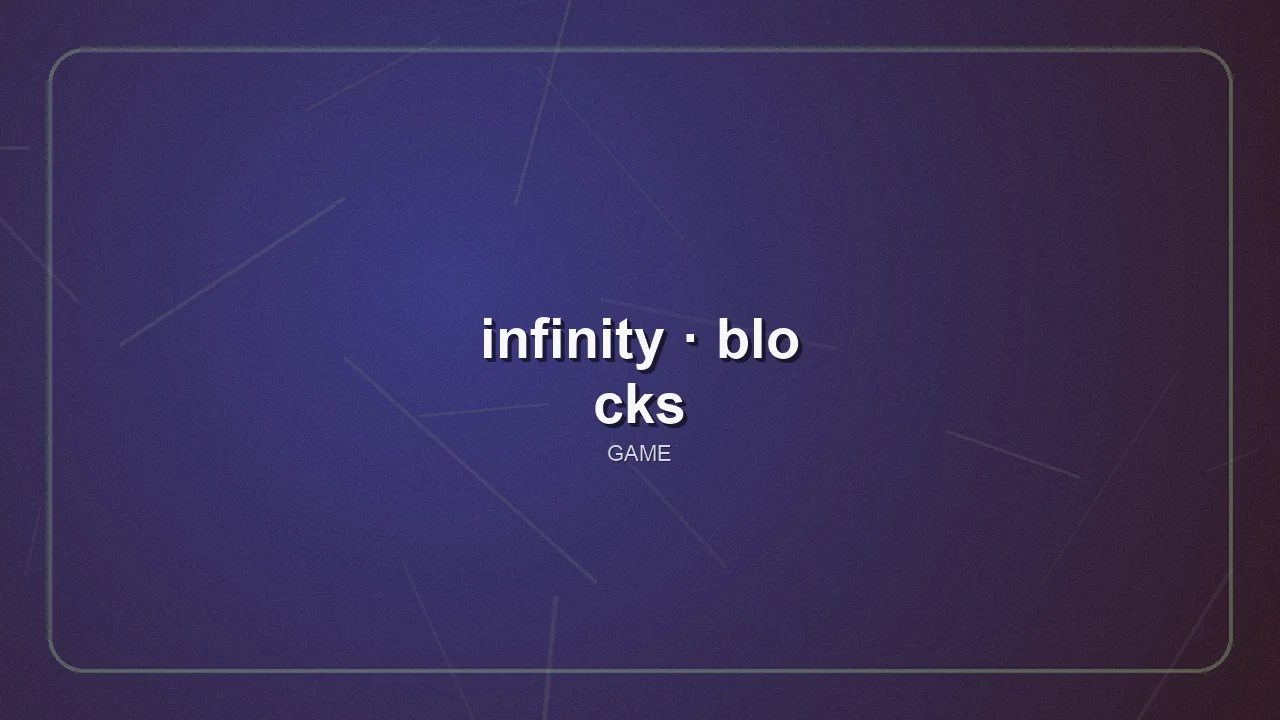 infinity-blocks