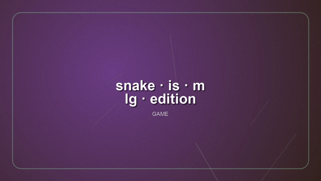 Snake Is Mlg Edition