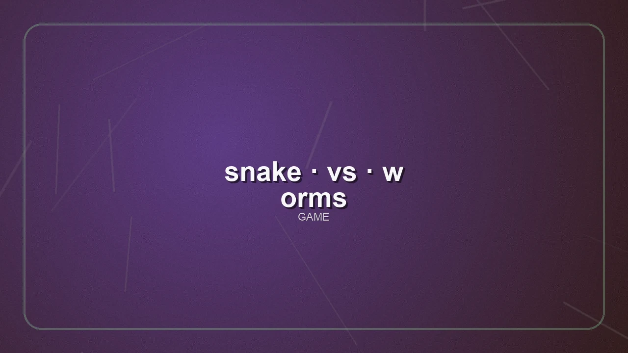 Snake Vs Worms